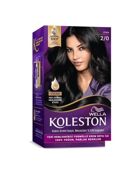 Koleston Kit Saç Boyası 2/0 Siyah