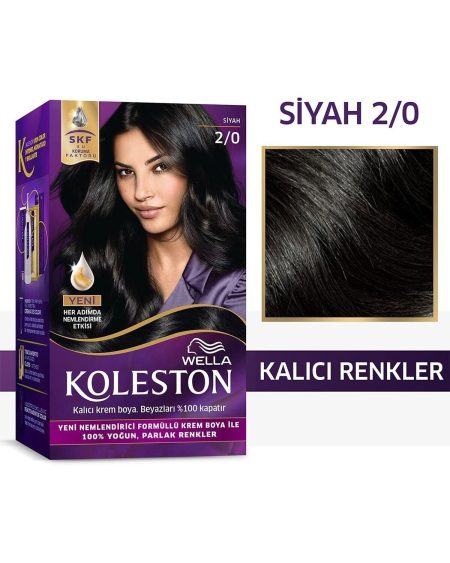 Koleston Kit Saç Boyası 2/0 Siyah