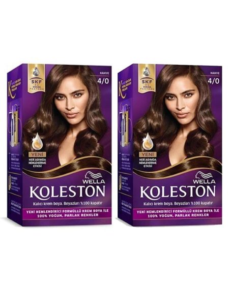 Koleston Kit Saç Boyası 4/0 Kahve X 2 Adet