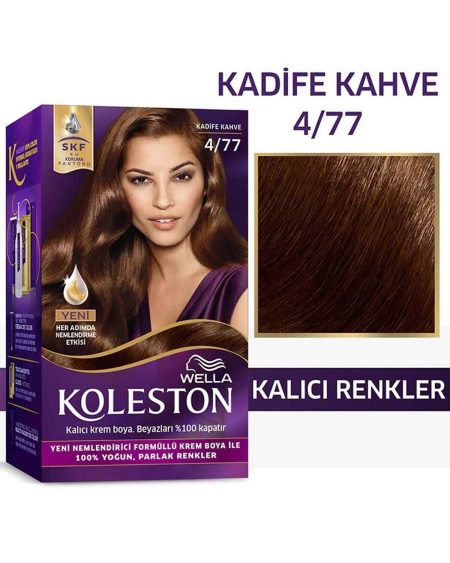Koleston Kit Saç Boyası 4/77 Kadife Kahve