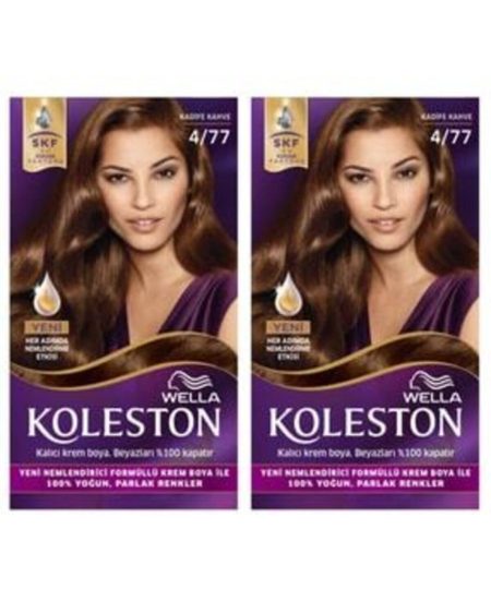 Koleston Kit Saç Boyası 4/77 Kadife Kahve X 2 Adet