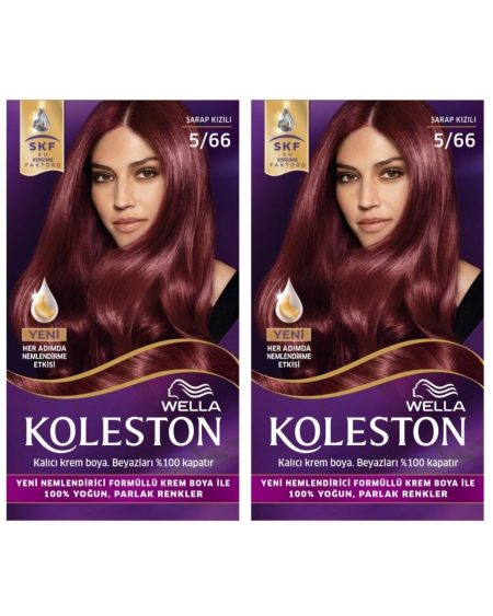 Koleston Kit Saç Boyası 5/66 Şarap Kızılı X 2 Adet