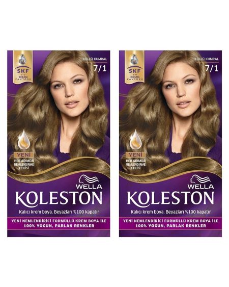 Koleston Kit Saç Boyası 7/1 Küllü Kumral X 2 Adet