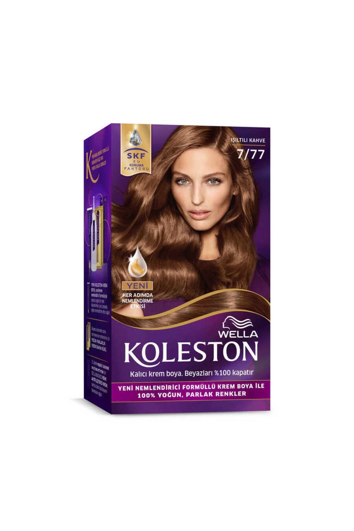 Koleston Kit Saç Boyası 7/77 Işıltılı Kahve
