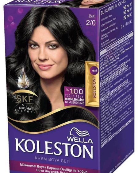 Koleston Süper Saç Boyası Siyah 2/0 50 Ml Kategori: Saç Boyası