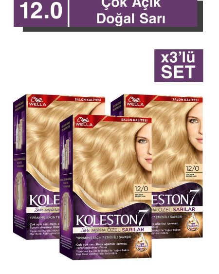 Koleston Supreme Kit 12/0 Çok Açık Doğal Sarı X3'lü Set