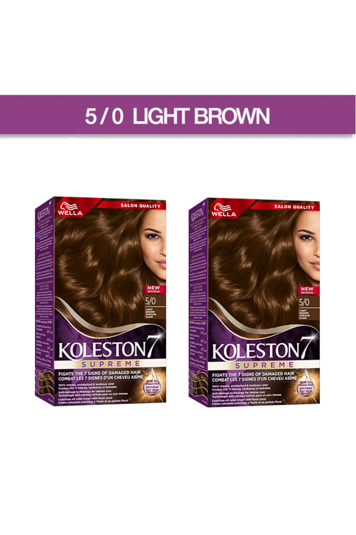 Koleston Supreme KIT 5/0 - AÇIK KAHVERENGİ2'li paket