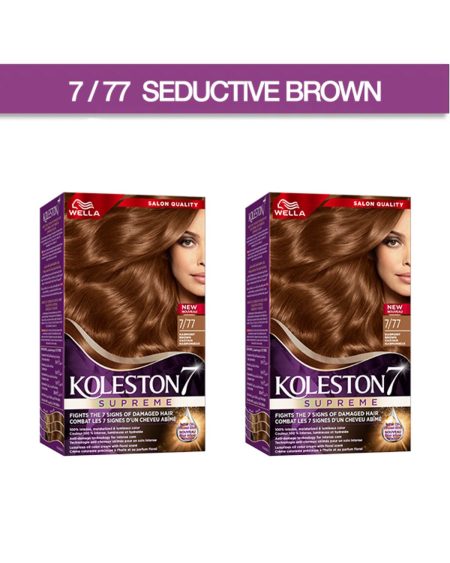 Koleston Supreme KIT 7/77 - SEDUCTIVE BROWN2'li paket