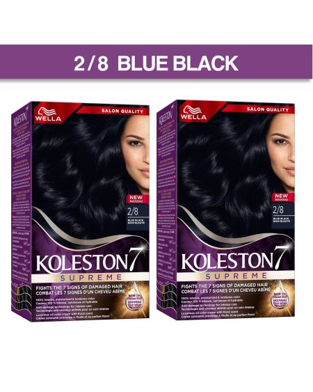 Koleston Supreme Saç Boyası 2/8 Mavi Siyah 2'li Paket