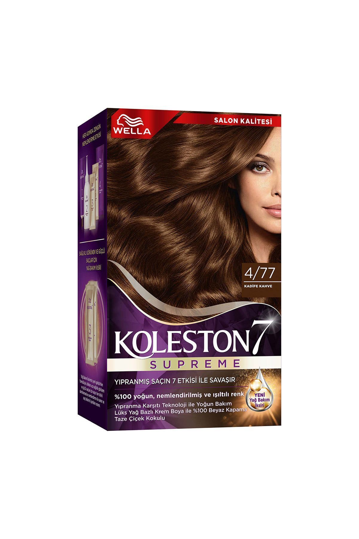 Koleston Supreme Saç Boyası 4/77 Kadife Kahve - Görsel 3