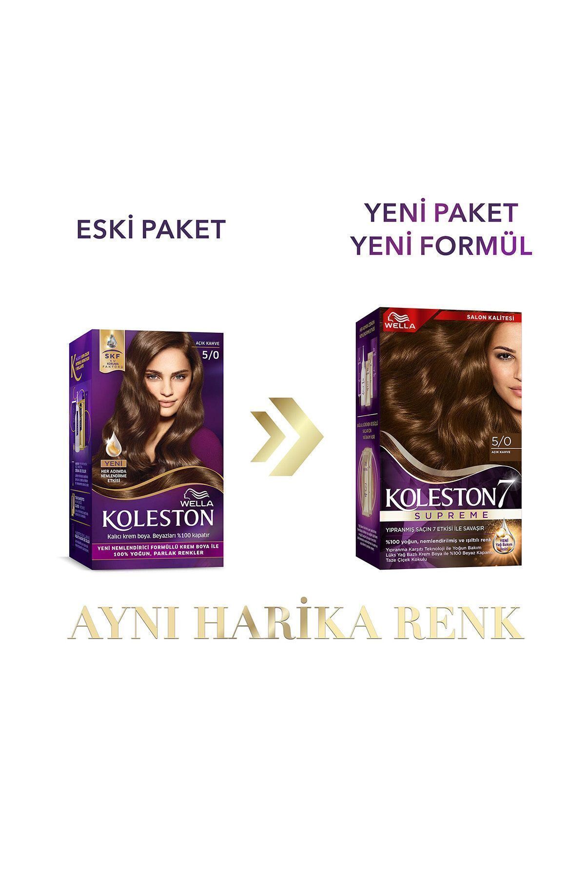 Koleston Supreme Saç Boyası 5/0 Açık Kahve X2'li Set - Görsel 3