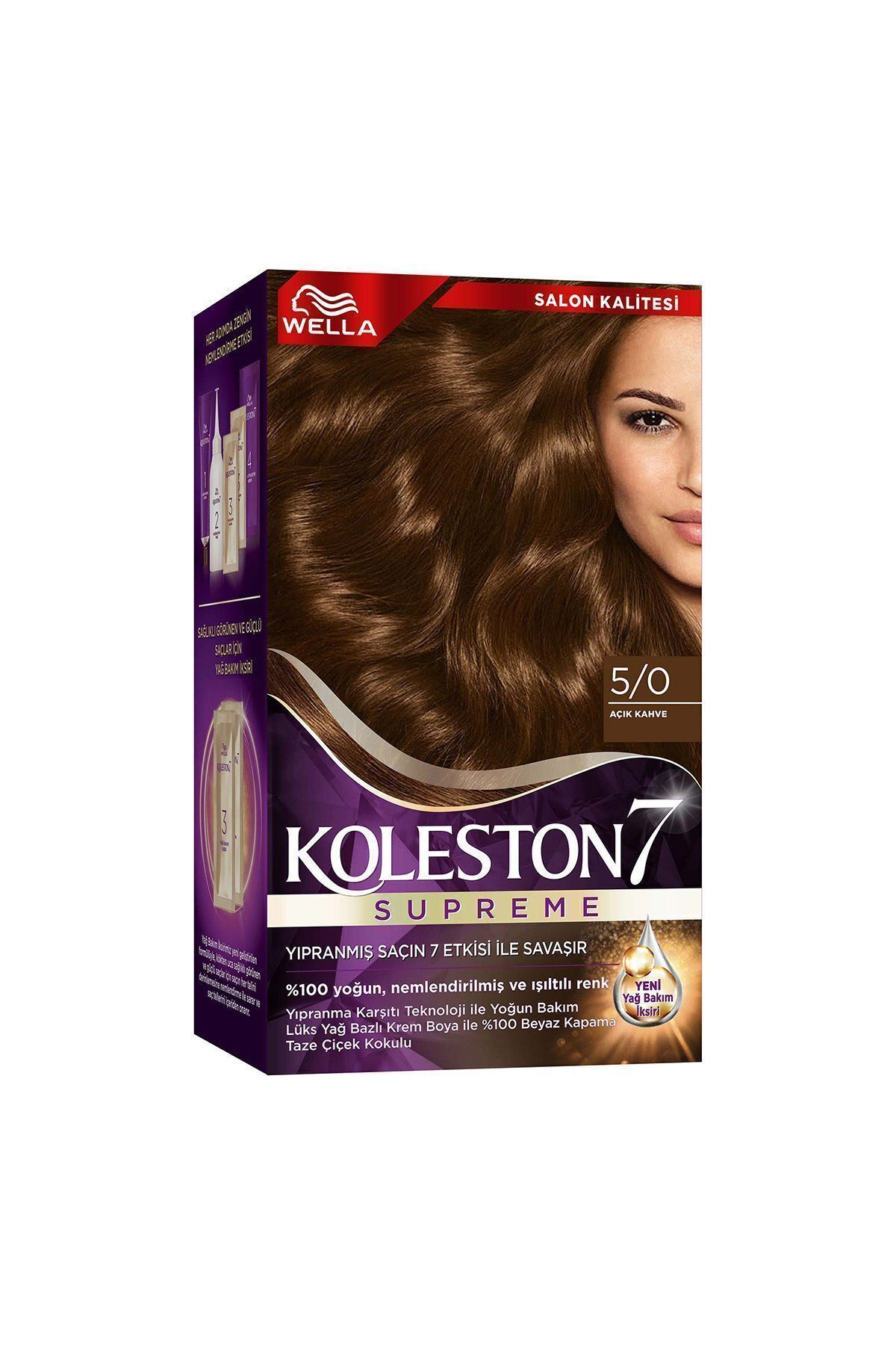 Koleston Supreme Saç Boyası 5/0 Açık Kahve X2'li Set - Görsel 4