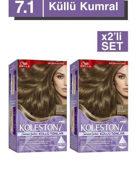 Koleston Supreme Saç Boyası 7/1 Küllü Kumral X2'li