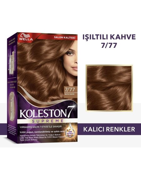 Koleston Supreme Saç Boyası 7/77 Işıltılı Kahve