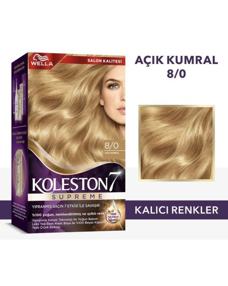Koleston Supreme Saç Boyası 8/0 Açık Kumral