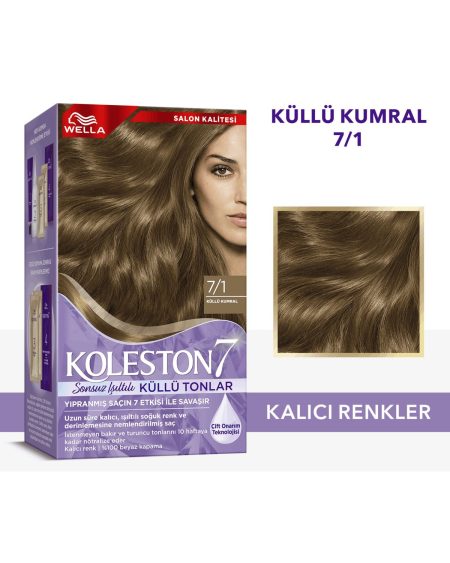 Koleston Supreme Sonsuz Işıltılı Küllü Tonlar Saç Boyası 7/1 Küllü Kumral