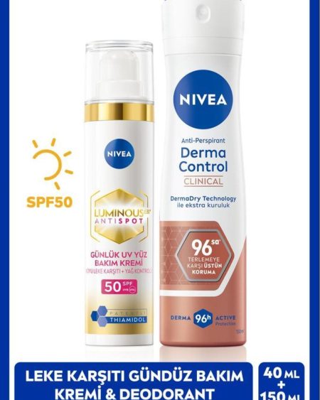 Luminous630 Thiamidol Etkili Leke Karşıtı Krem 40ml Ve Sprey Deodorant Derma Control Clinical 150ml