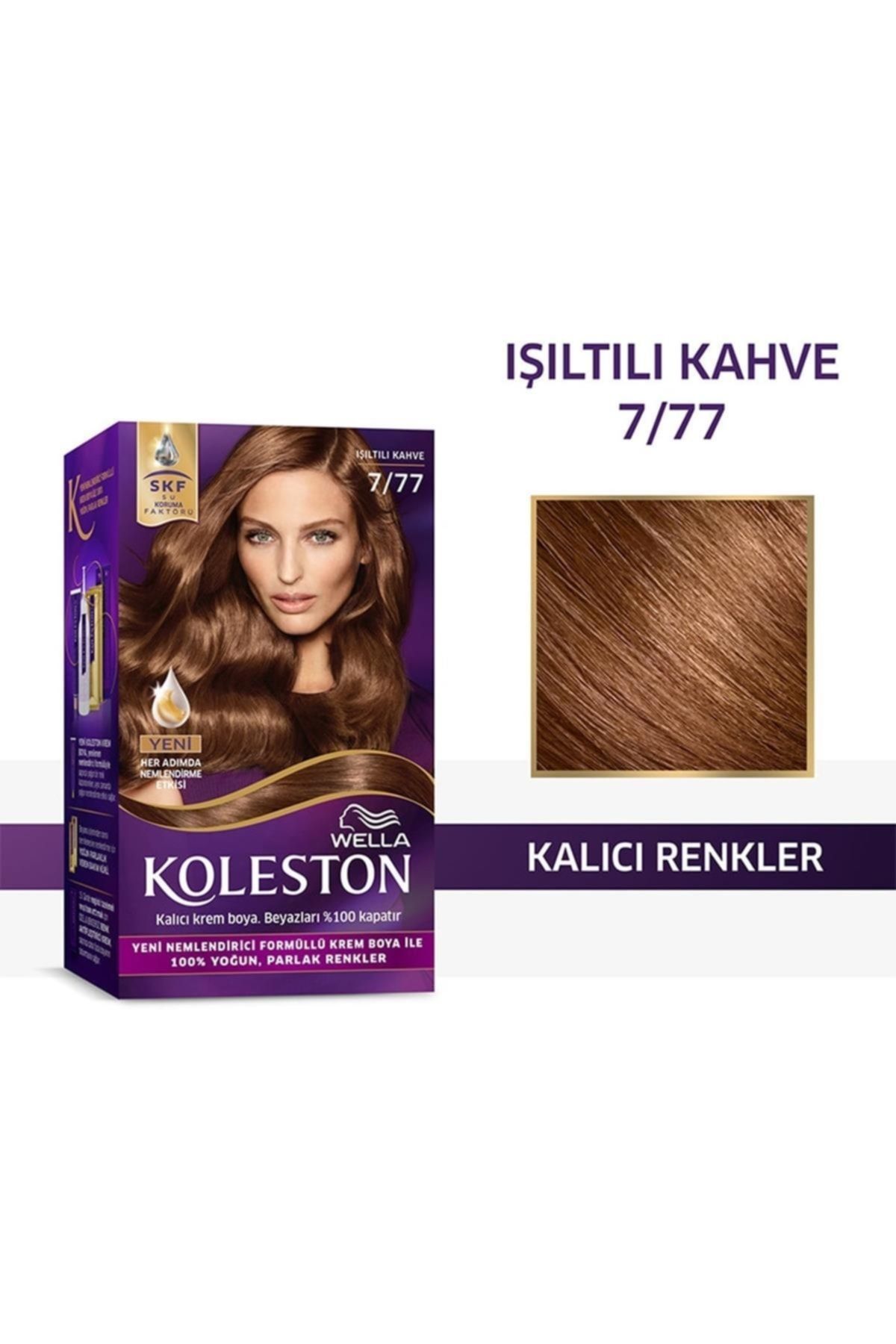Marka: Koleston Kit Saç Boyası 7/77 Işıltılı Kahve Kategori: Saç Boyası - Görsel 2