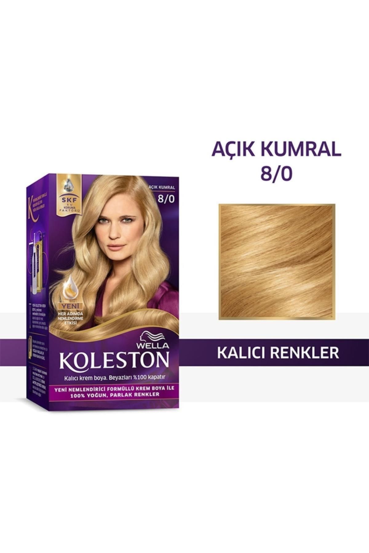 Marka: Koleston Kit Saç Boyası 8/0 Açık Kumral Kategori: Saç Boyası - Görsel 2