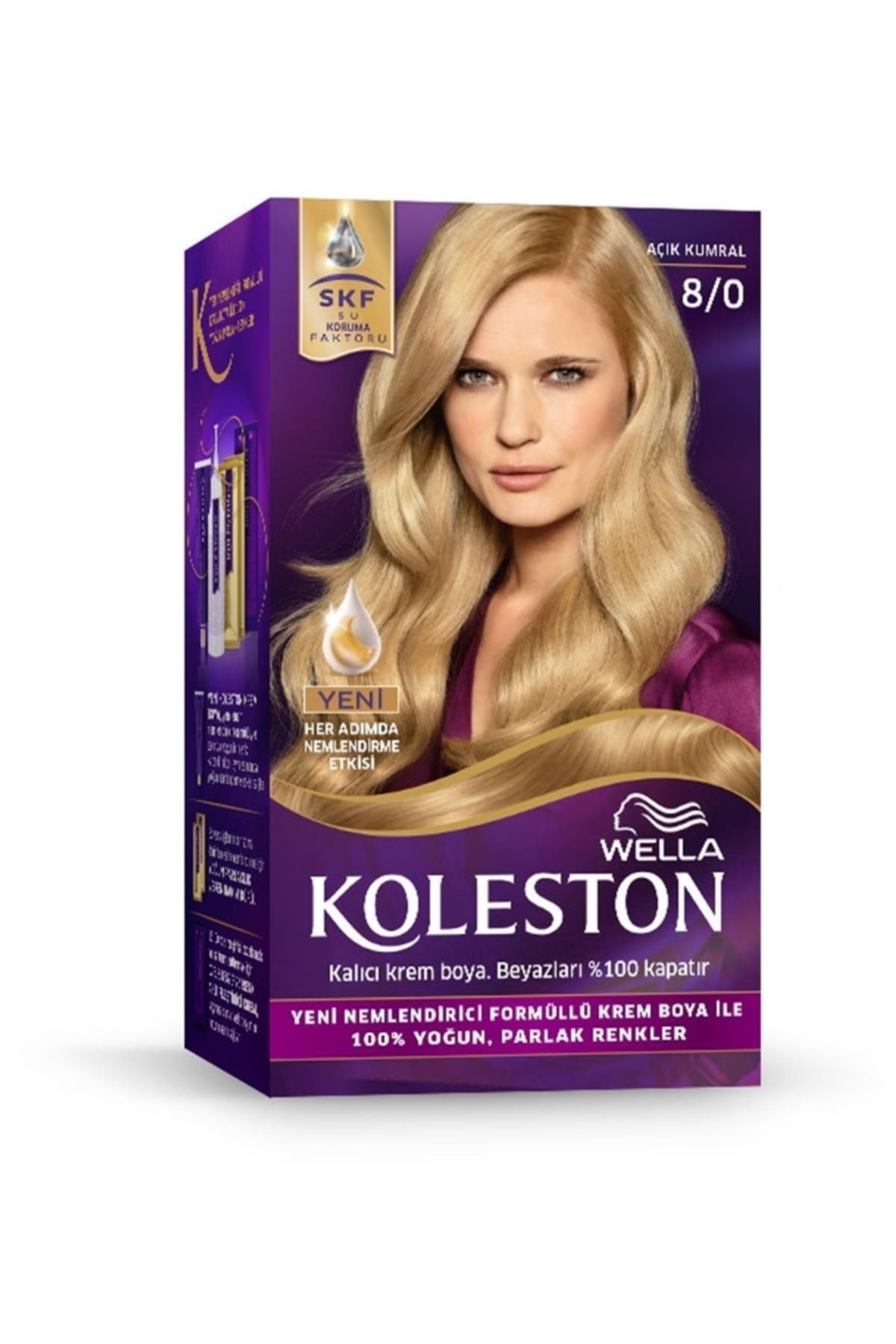 Marka: Koleston Kit Saç Boyası 8/0 Açık Kumral Kategori: Saç Boyası