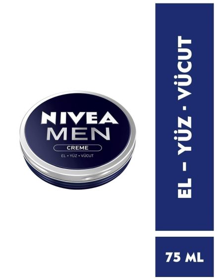 Men Creme Erkek Bakım Kremi 75ml,El, Yüz ve Vücut Nemlendirici Krem, Hızlı Emilir