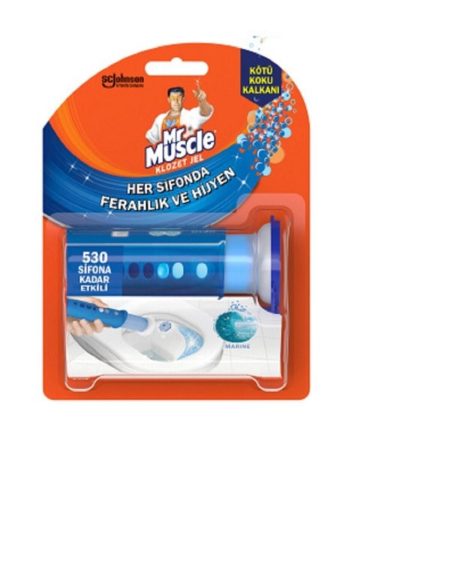 Mr Muscle Klozet Jel Blok, Tuvalet Temizleyici, Marine, 36g