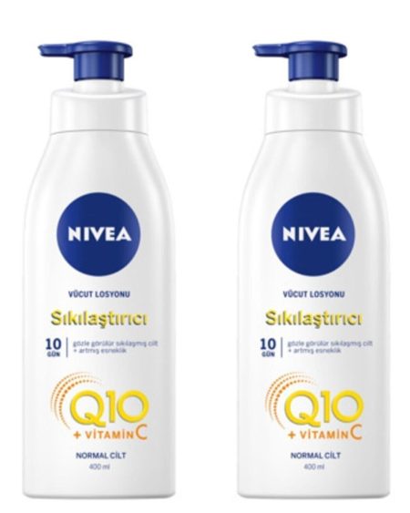 Nbody Q10 Sıkılaştırıcı Vücut Losyonu Pompa 400ml 2 Adet