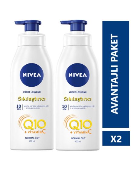 Q10 Sıkılaştırıcı Vücut Losyonu 400 ml 2 adet