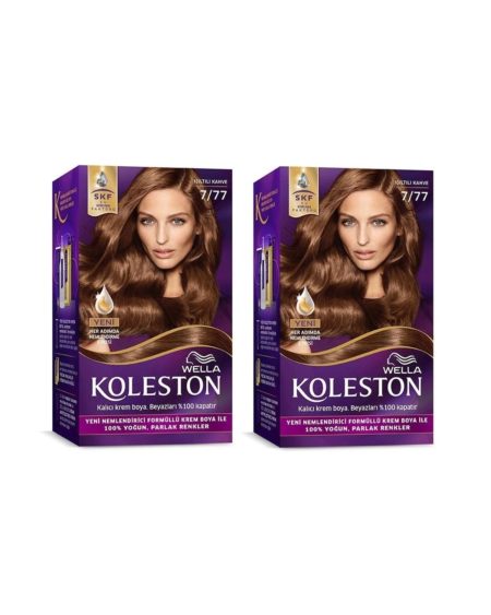 Saç Boyası 7/77 Işıltılı Kahve X 2 Adet