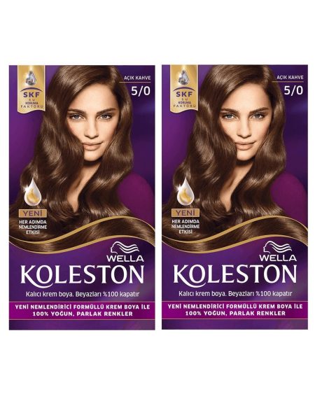 Set Saç Boyası 5/0 Açık Kahve X2 Adet