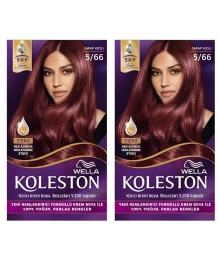 Set Saç Boyası 5/66 Şarap Kızılı X2 Adet