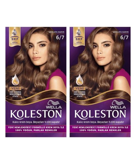 Set Saç Boyası 6/7 Çikolata Kahve X2 Adet