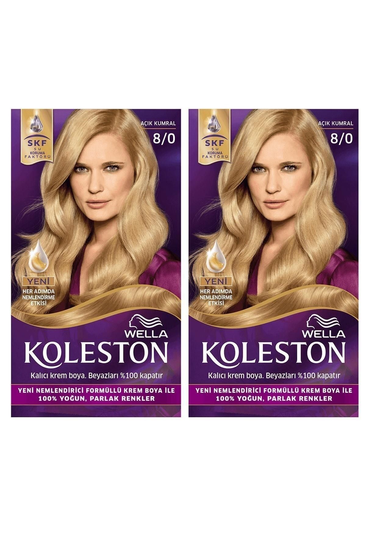 Set Saç Boyası 8/0 Açık Kumral X2 Adet