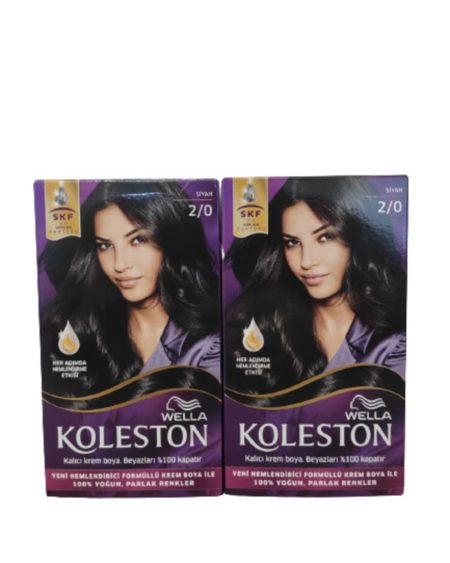 Wella Kit Saç Boyası 2/0 Siyah 2'li