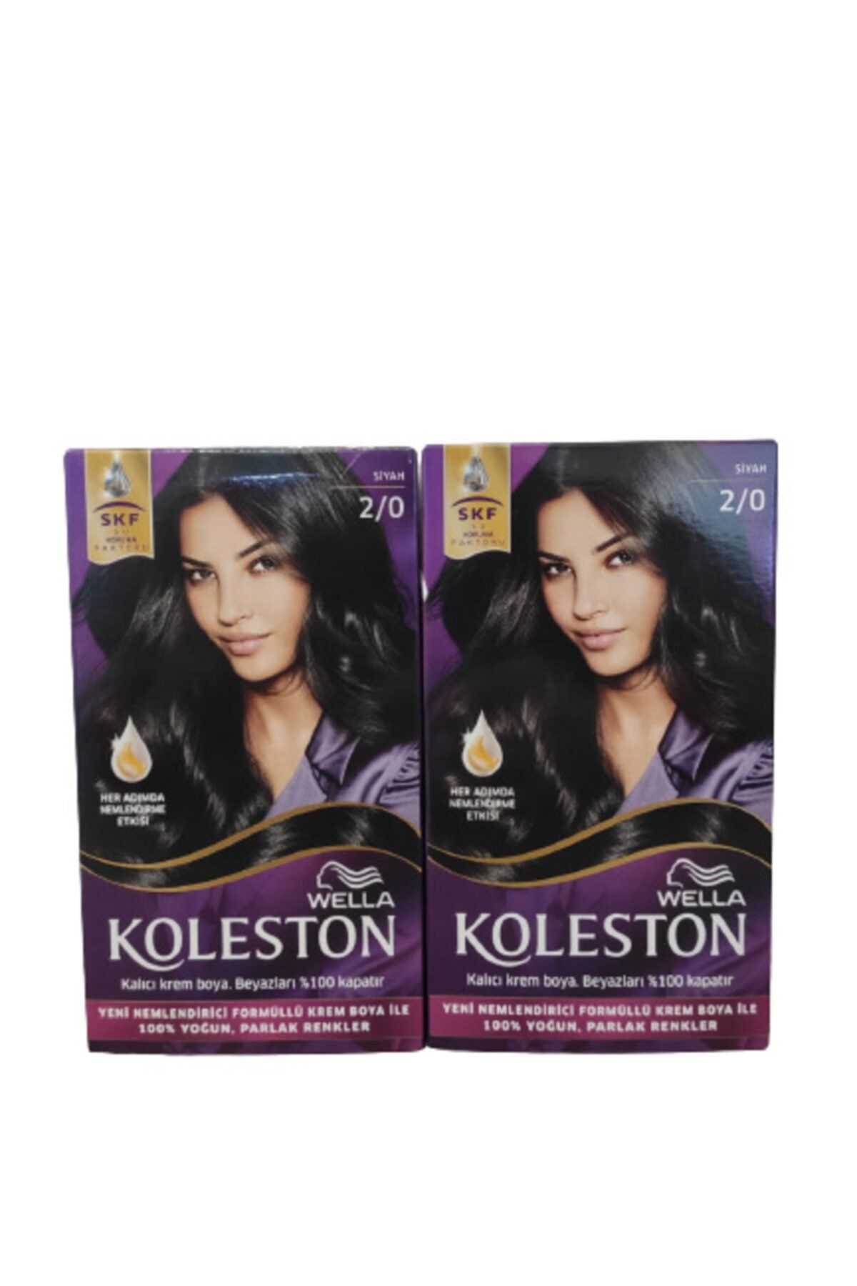 Wella Kit Saç Boyası 2/0 Siyah 2'li