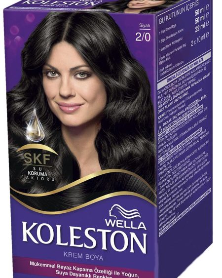 Wella Koleston 2/0 Siyah Krem Saç Boyası 50 Ml