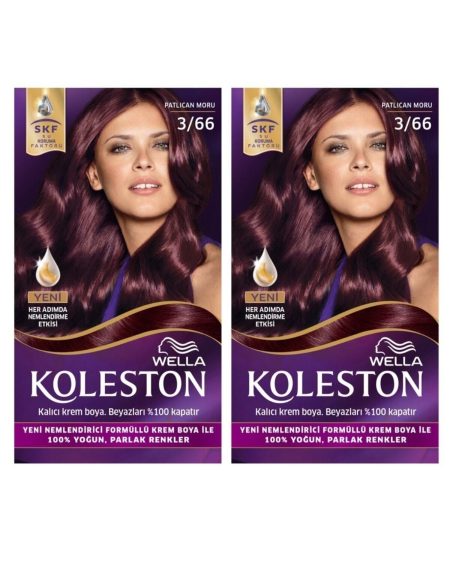 3/66 Kit Patlıcan Moru Saç Boyası 2’li