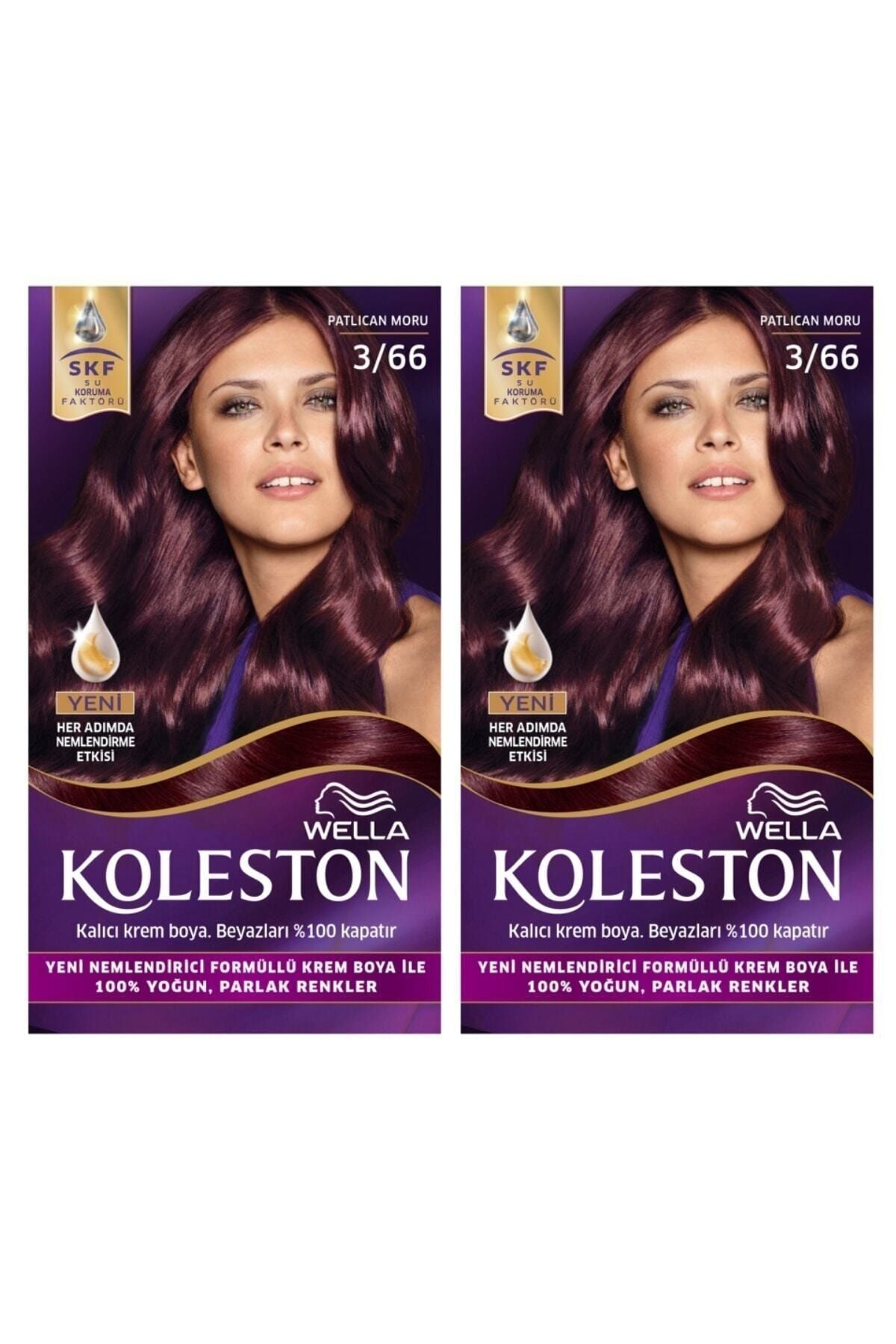 3/66 Kit Patlıcan Moru Saç Boyası 2’li