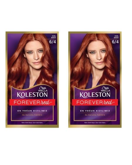 6/4 Kızıl Bakır Set Saç Boyası X2 Adet