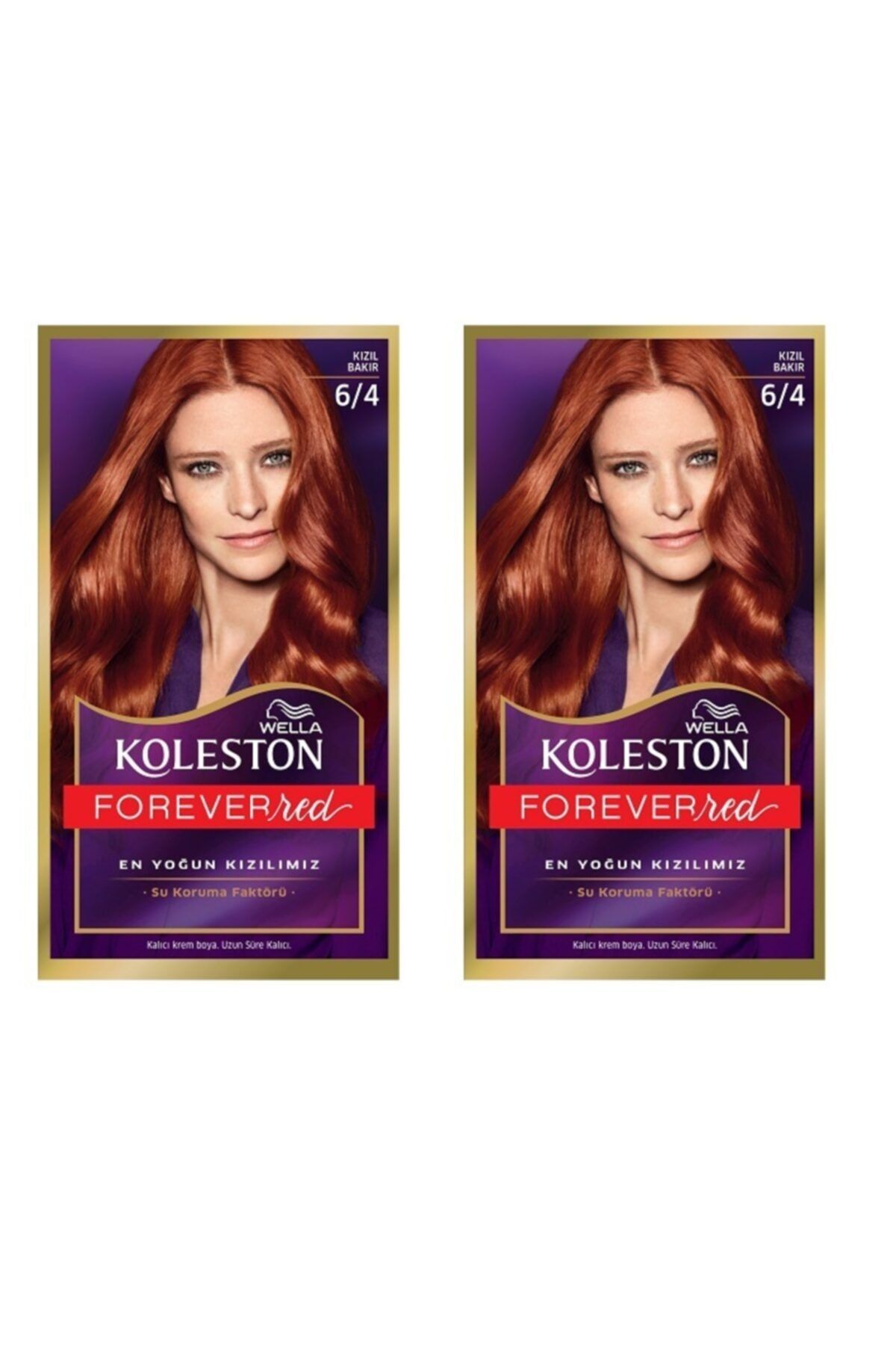 6/4 Kızıl Bakır Set Saç Boyası X2 Adet