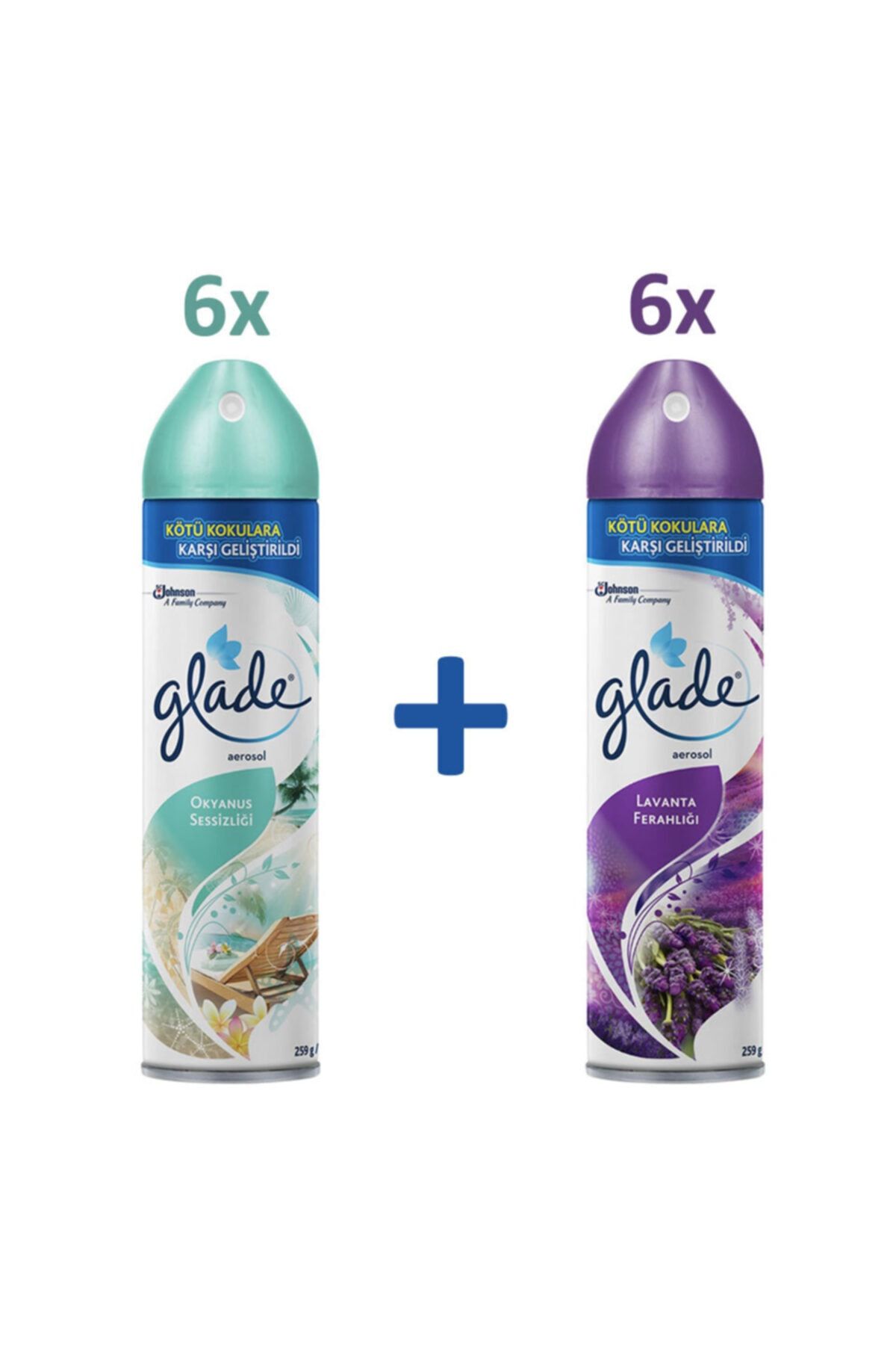 Aerosol Koku 300 Ml Lavanta + Okyanus 12'li