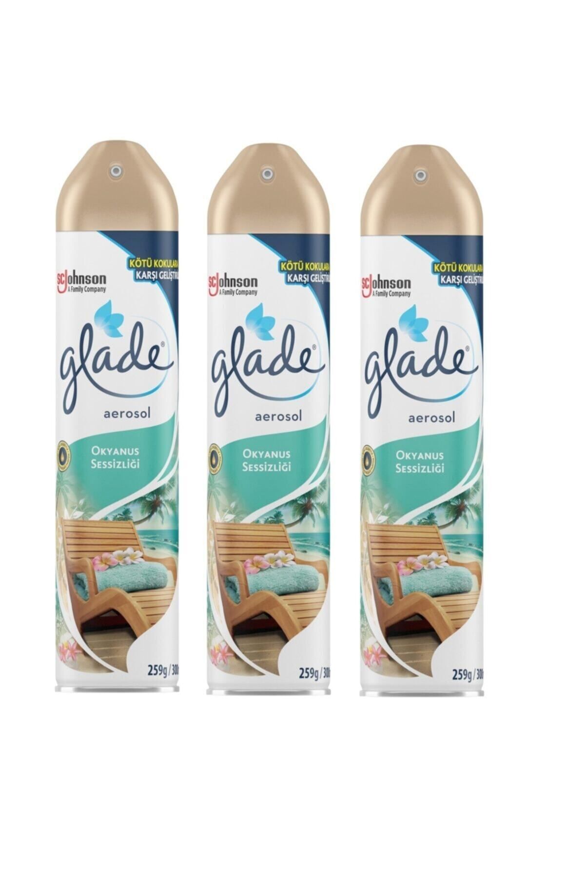 Aerosol Oda Kokusu Okyanus Sessizliği 300 Ml X 3 Adet