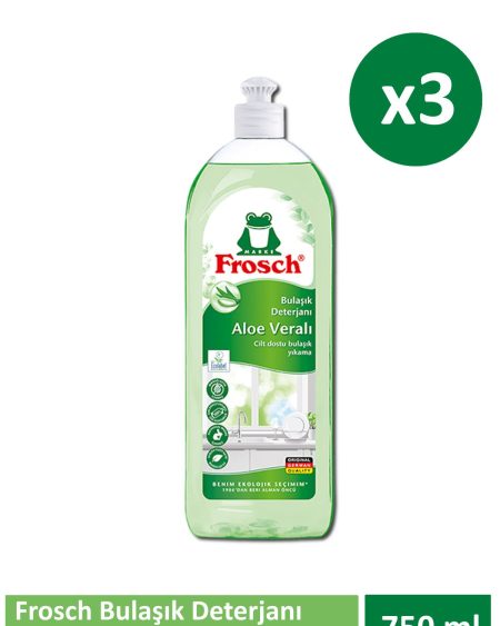 Aloe Veralı Bulaşık Deterjanı 750 ml x 3 Adet