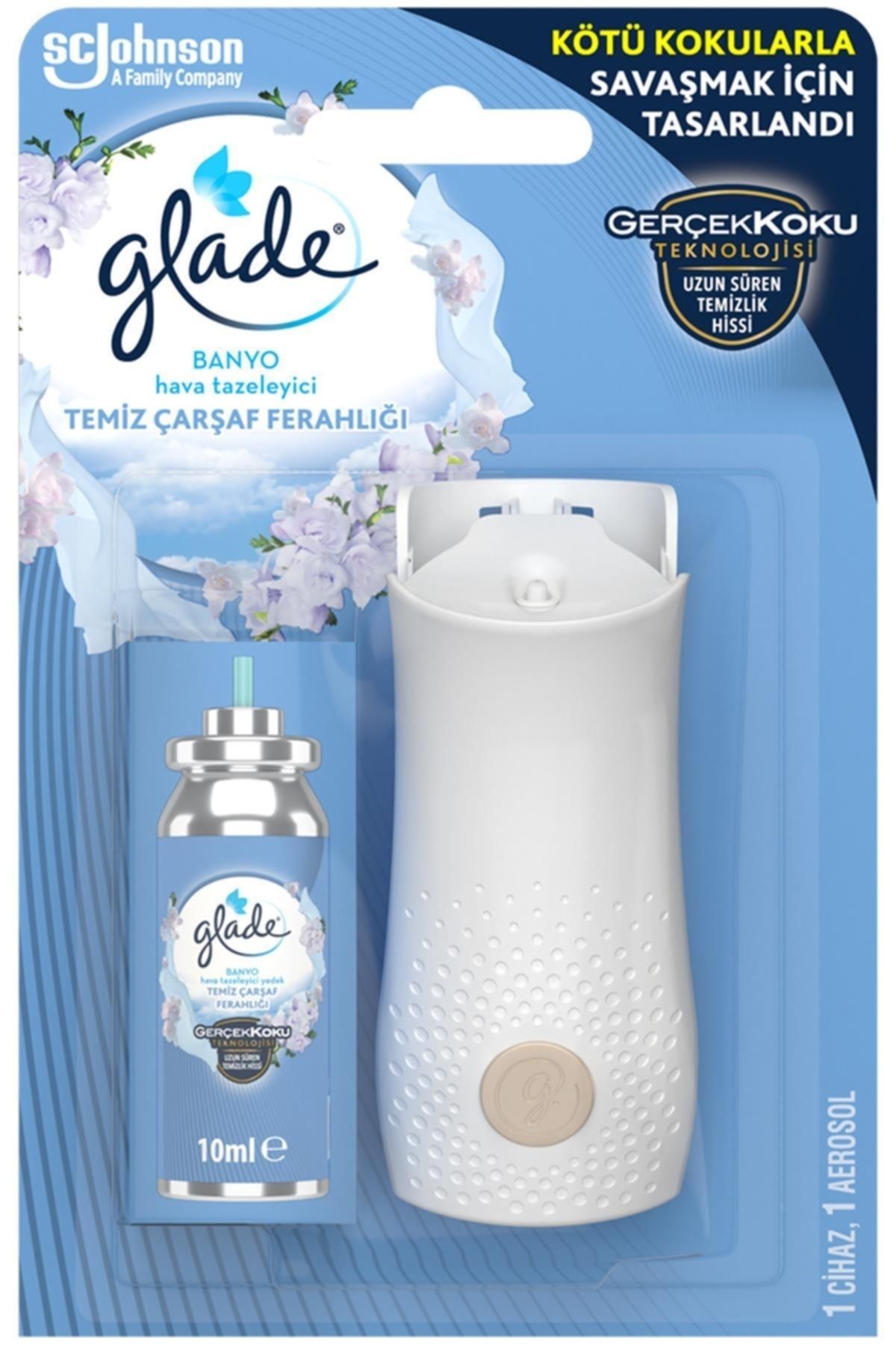 Banyo Cihaz + Yedek Temiz Çarşaf Ferahlığı 10ml