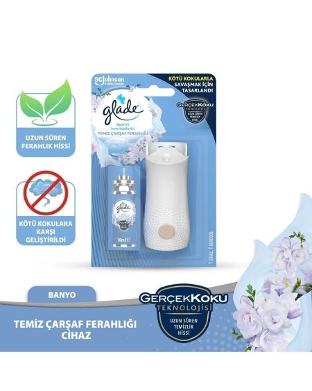 Banyo Hava Tazeleyici Cihaz Ve Yedek Temiz Çarşaf Ferahlığı, 10 ml