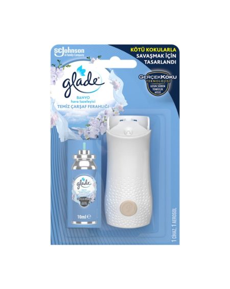 Banyo Hava Tazeleyici Temiz Çarşaf Ferahlığı 1 Cihaz 1 Aerosol 10 Ml