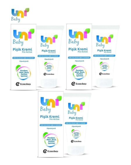 Bebek Bakım Pişik Önleyici Kremi 75Ml Pro Active 3 Lü Set