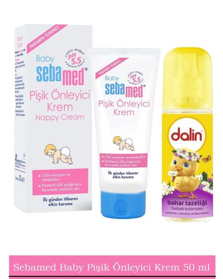 Bebek Kolonyası Sprey Sprey Bahar Tazeliği 100 ml Sebamed Baby Pişik Önleyici Krem 50 ml