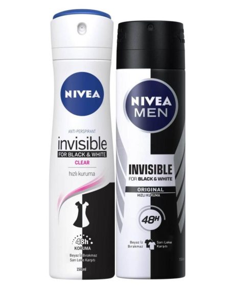 Black&white Clear Deosprey 150 ml Black&white Original Erkek Deosprey 150 ml 2'li Paket