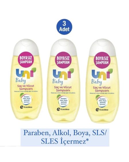 Boyasız Şampuan 200 Ml 3 ADET